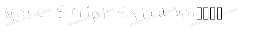 Note Script Extrabol字体转换